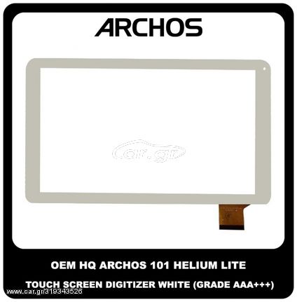 OEM Archos 101 Helium Lite AC101HEL Touch Screen Digitizer Μηχανισμός Αφής White Άσπρο