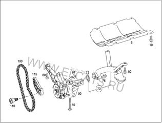 Genuine Mercedes-Benz Oil Pan Baffle 2720140166 OEM