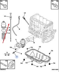 ΔΕΙΚΤΗΣ ΛΑΔΙΟΥ 0000117483  CITROEN C2,C3,C3 II,C4 / PEUGEOT 1007,206,207,307 I,II                                                                               