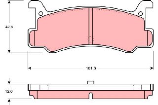 ΤΑΚΑΚΙΑ ΠΙΣΩ MINTEX MDB-1358 | MAZDA 323 (BG, BF, BA) '85->'98 | OE: B107-49-280 