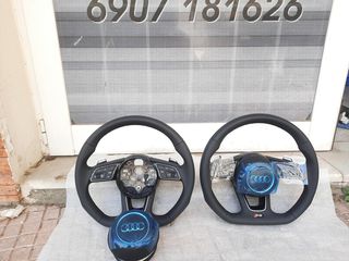 ΚΑΙΝΟΥΡΓΙΟ ΓΝΗΣΙΟ Audi RS3 8Y A3 S3 DSG A1 S1 8X Q2 SQ2 82A flat bottom τιμόνι-thumb-2