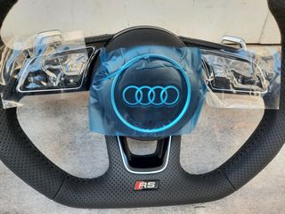 ΚΑΙΝΟΥΡΓΙΟ ΓΝΗΣΙΟ Audi RS3 8Y A3 S3 DSG A1 S1 8X Q2 SQ2 82A flat bottom τιμόνι-thumb-7