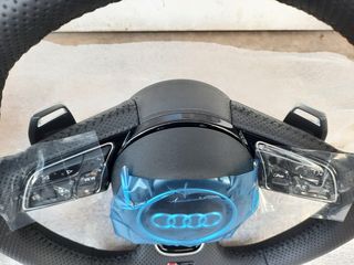 ΚΑΙΝΟΥΡΓΙΟ ΓΝΗΣΙΟ Audi RS3 8Y A3 S3 DSG A1 S1 8X Q2 SQ2 82A flat bottom τιμόνι-thumb-8