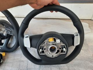 ΚΑΙΝΟΥΡΓΙΟ ΓΝΗΣΙΟ Audi RS3 8Y A3 S3 DSG A1 S1 8X Q2 SQ2 82A flat bottom τιμόνι-thumb-9