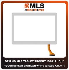 OEM Tablet MLS Trophy IQ1017 10.1 Inches 10,1'' Touch Screen Digitizer Μηχανισμός Αφής Τζάμι White Άσπρο