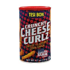 Γαριδάκια Tesi Bon Crunchy Cheese Curls Corn Snack 156g