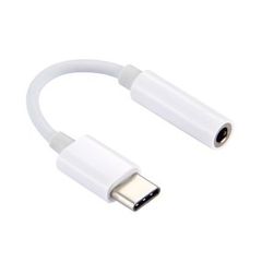 POWERTECH Καλώδιο USB Type-C (M) σε 3.5mm Jack (F), CM119B, λευκό , CAB-UC029