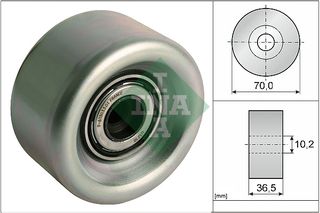  Τροχαλία παρέκκλισης, ιμάντας poly-V MERCEDES ACTROS MP4 / MP5, ANTOS, AROCS; SETRA 400; CLAAS XERION OM470.903-OM473.915 07.11-