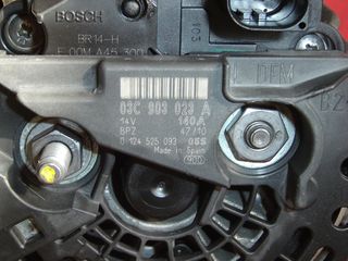 ALTERNATOR/ΔΥΝΑΜΟ VW/AUDI/SEAT/SKODA '03- 03C903023A-thumb-2