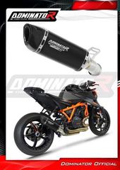 Dominator Εξάτμιση Τελικό HP6 Black S.Steel/Carbon End KTM 1290/1390 SuperDuke 2020 - 2025 Με Σιγαστήρα
