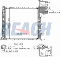 CARRO Ψυγείο 1999-2003 2.2 Πετρέλαιο CDI Μηχανικό  (570x560) / MERCEDES VITO (W638) 96-04 / 6385012701 - 1 Τεμ