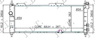 Ψυγείο 1.2-1.4 +A/C (68x27,5) (ΠΑΡΟΧ.ΔΙΑΓΩΝ.) / OPEL CORSA B 97-00 / 1300152 - 1 Τεμ