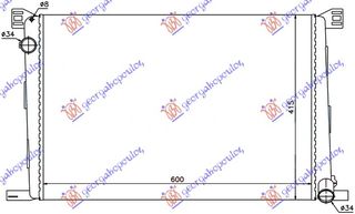 Ψυγείο 1.4-1.6i16V ΒΕΝ +/-AC (60x42) (MAHLE BEHR PREMIUM LINE) / MINI COOPER/ONE (R56) 06-11 / 17117535099 - 1 Τεμ