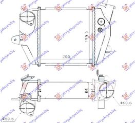 Ψυγείο Intercooler 2.0 CD Πετρέλαιο (200x205x64) / MAZDA 5 05-10 / RF7N13565A - 1 Τεμ