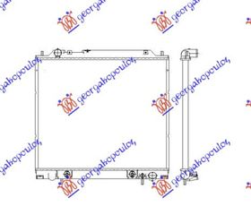 Ψυγείο 2.4 Βενζίνη-2.5 T.D. (50x59,5x27)Κ.Κ / MITSUBISHI L300 88-13 / MR127888 - 1 Τεμ