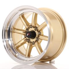 *JR Wheels JR19* 14x9 ET-25 4x100/114 Gold w/Machined Lip