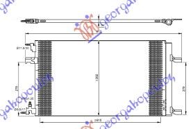 Ψυγείο A/C Βενζίνη - Πετρέλαιο (625x380x16) / OPEL INSIGNIA 08-13 / 1850135 - 1 Τεμ