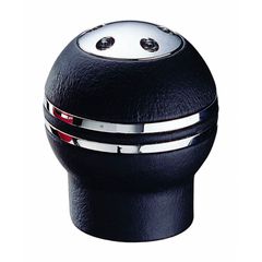 Πόμολο Λεβιέ Ταχυτήτων Universal Μαύρο/Νικελ Στρόγγυλο Δερμάτινο Για Ανασηκώμενη Όπισθεν (RGA) 37067 (CAR0012229)