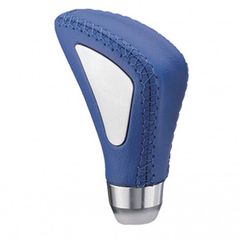 Πόμολο Λεβιέ Ταχυτήτων Universal Μπλε Με Ραφές Και Νίκελ Στο Πλάι Για Κανονική Όπισθεν 37003 (CAR0012173)
