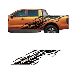 Ford Ranger (T8) 2019+ Αυτοκόλλητο Fullbody Πλαϊνό [Logo Wildtrak]