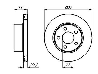 ΔΙΣΚΟΠΛΑΚΕΣ ZIMMERMANN Z-3900 | JEEP CHEROKEE (XJ) '84->'01 | ΔΙΑΜ: 280mm | OE: 03251156