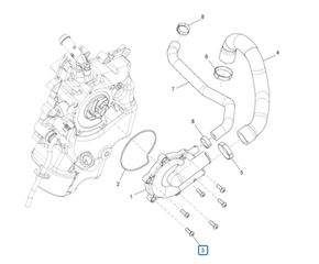 Βίδα Καπακιού Αντλίας Νερού Piaggio Beverly 500 Cruiser E3 2007-2012 ZAPM34500 842041-thumb-1
