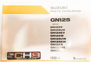 ΒΙΒΛΙΟ ΑΝΤΑΛΛΑΚΤΙΚΩΝ GN125 (GN125V-UV-EV-W-UW-EW-X-UW-EX)