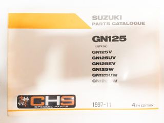 ΒΙΒΛΙΟ ΑΝΤΑΛΛΑΚΤΙΚΩΝ GN125 (GN125V-UV-EV-W-UW-EW)