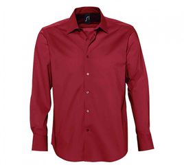 SOLʼS BRIGHTON 17000 ΑΝΔΡΙΚΌ ΠΟΥΚΆΜΙΣΟ STRETCH ΜΕ ΜΑΚΡΙΆ ΜΑΝΊΚΙΑ CARDINAL RED-159