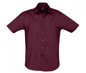 SOL'S BROADWAY 17030 ΑΝΔΡΙΚΟ ΠΟΥΚΑΜΙΣΟ STRETCH ΜΕ ΚΟΝΤΑ ΜΑΝΙΚΙΑ MEDIUM BURGUNDY-164