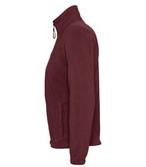 SOLʼS NORTH WOMEN 54500 Γυναικεία φλις ζακέτα με φερμουάρ BURGUNDY-146