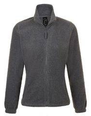 SOLʼS NORTH WOMEN 54500 Γυναικεία φλις ζακέτα με φερμουάρ GREY MELANGE-350
