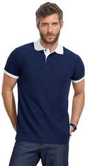 Sol's Prince 11369 Unisex πόλο πικέ 100% βαμβάκι Ringspun πενιέ FRENCH NAVY/WHITE-912