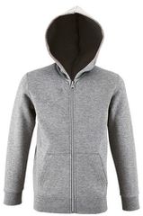 Sol's Stone Kids 02092 Παιδική ζακέτα φούτερ με κουκούλα GREY MELANGE-350