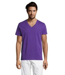 SOL'S MASTER 11155 Ανδρικό T-shirt Jersey 150g/m - 100% Βαμβάκι Ringspun σεμί-πενιέ DARK PURPLE-712