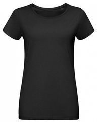 SOL'S MARTIN WOMEN 02856 Γυναικείο T-shirt Jersey 155g/m 100% Βαμβάκι Ringspun πενιέ BLACK-312