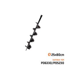 PD1250 Αρίδα Τριβέλλας Φ25x80cm, Διπλή Ελίκωση - ΤΡΙΒΕΛΕΣ - NAKAYAMA (#043287)