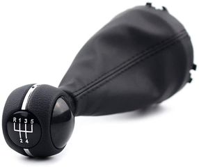 Leather Luxe Δερμάτινη Φούσκα Με Πόμολο 5 Ταχυτήτων (Μαύρο) Για Mini Cooper F55 /F56 /F54 /F57 /F60