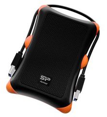 SILICON POWER εξωτερικός HDD 2TB Armor A30, USB 3.1, μαύρο