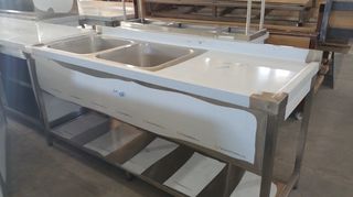INOXWEB 2027--ΕΠΑΓΓΕΛΜΑΤΙΚΗ ΑΝΟΞΕΙΔΩΤΗ ΛΑΝΤΖΑ ΑΝΟΙΧΤΗ 190Χ70Χ87 ΕΚ ΜΕ 2 ΓΟΥΡΝΕΣ 50Χ50Χ30 ID-LANA190.2--ΠΑΡΑΔΟΣΗ 7-10 ΜΕΡΕΣ