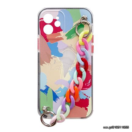 Color Chain Case gel flexible elastic case cover with a chain pendant for Xiaomi Redmi Note 10 Pro multicolour  (4)