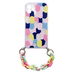 Color Chain Case gel flexible elastic case cover with a chain pendant for Xiaomi Redmi Note 10 / Redmi Note 10S multicolour (1)