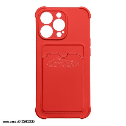 Card Armor Case cover for iPhone 11 Pro Max card wallet Air Bag armored housing red