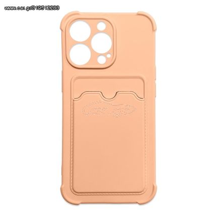 Card Armor Case cover for iPhone 11 Pro Max card wallet Air Bag armored housing pink