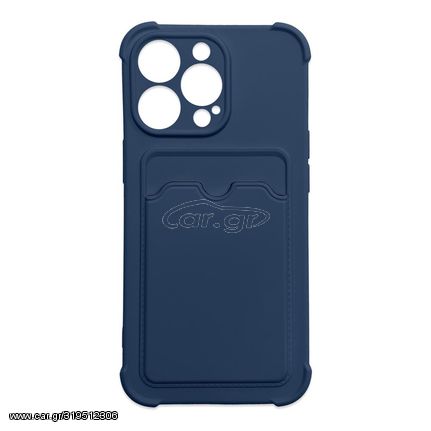 Card Armor Case cover for iPhone 12 Pro card wallet Air Bag armored housing navy blue