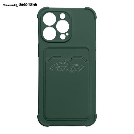 Card Armor Case cover for iPhone 12 Pro Max card wallet Air Bag armored housing green