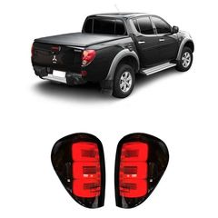 Πισινά Φανάρια Set Για Mitsubishi L200 2007-2014 Led Bar  Black