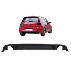 Diffuser Πίσω Προφυλακτήρα Για VW Golf VII (7) 13-17 GTI Με 2 Μονές Εξατμίσεις Δεξια & Αριστερά Από Abs Πλαστικό 1 Τεμάχιο