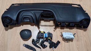  Citroen C1 (2013-), Σετ αερόσακων Airbag κομπλέ με ταμπλό (ολόκληρο 'η μεμονωμένα!!!)  