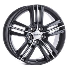 RONAL R57 7.5x17" Dull Black / Polished (VW Amarok)